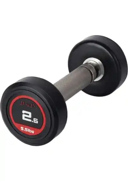 Dayanıklı ve Fonksiyonel 2,5 kg Olimpik Dambıl Kauçuk Kaplı Spor Aleti
