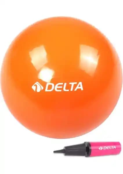Delta 20 cm Turuncu Pilates Denge Egzersiz Topu ve Pompası Sağlıklı Yaşam İçin Uygun