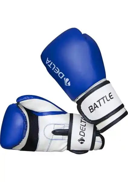 Delta Battle Dura-Strong Mavi Beyaz Boks Eldiveni Performans ve Dayanıklılık Sunar