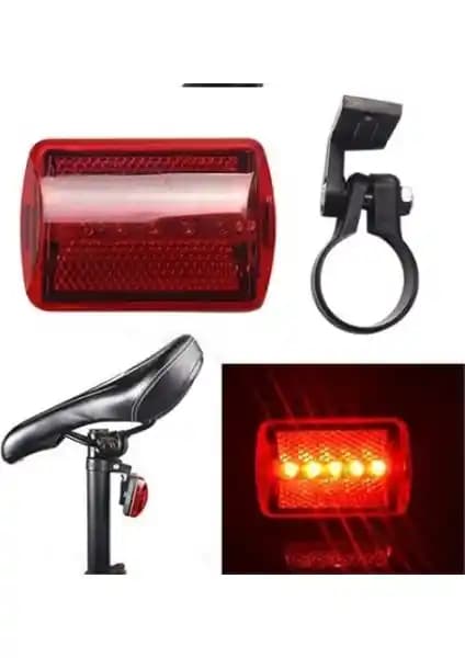 Dream Plus 5 LEDli Bisiklet Arka Stop Lambası Güvenlik ve Çok Modlu Işık Özellikleriyle