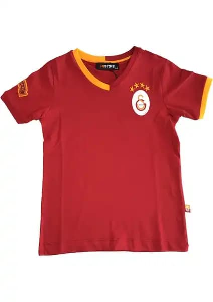 Galatasaray Lisanslı Çocuk Kırmızı Tişörtü - Rahat ve Şık Spor Giyim Seçeneği