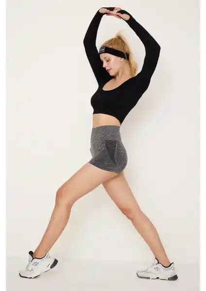 Gymhams Mini Kalçası Büzgülü Push Up Kalça Şekillendirici Kadınlar İçin Şık ve Rahat Tasarım