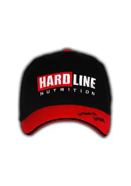 Hardline Amerikan Beyzbol Şapkası Siyah Kırmızı Spor ve Günlük Kullanım İçin