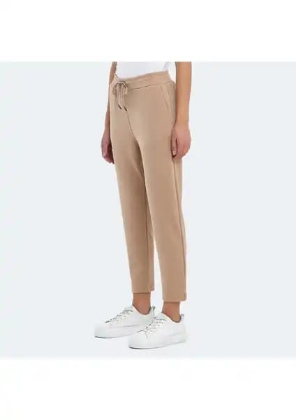 Kadınlar İçin Şık ve Rahat Slazenger VELAR I Bej Eşofman Altı Günlük ve Spor Kullanımına Uygun