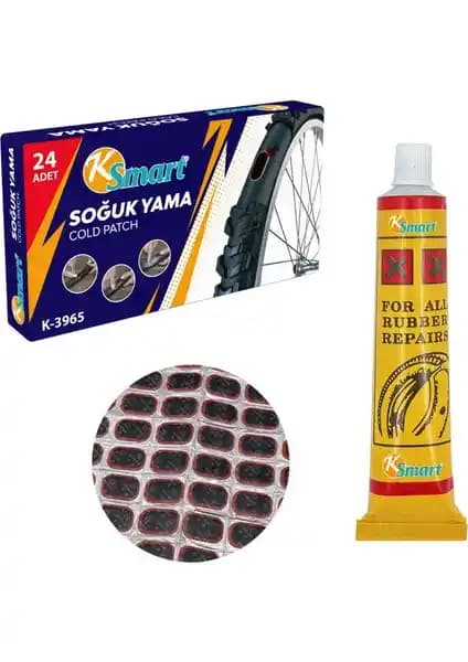 Ksmart Bisiklet Lastik Yaması K-3705 24LÜ - Güvenilir ve Kolay Kullanımlı Onarım Seti