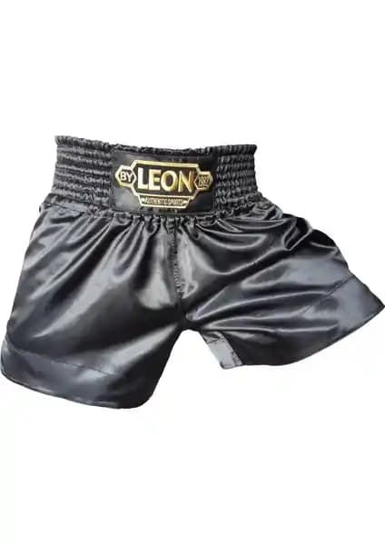 Leon Ground Kick Boks ve Muay Thai Şortu Siyah BYL1006: Dayanıklılık ve Fonksiyonellik Sunan Profesyonel Spor Giysi