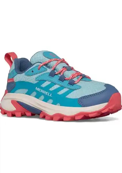 Merrell Moab Speed 2 Low Wtrpf: Çocuklar İçin Su Geçirmez ve Hafif Doğa Yürüyüşü Ayakkabısı