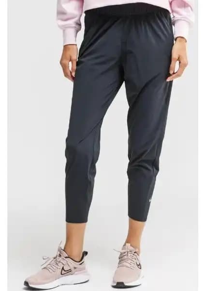 Nike Wmns Dri Fit Running Walk 7/8 Pant Siyah Kadınlar İçin Konforlu Spor ve Günlük Kullanım