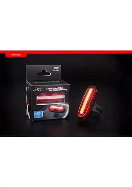 NQY Mavi-Kırmızı Çakarlı USB Şarjlı Bisiklet Stop Lambası Güvenli Sürüş İçin Pratik Çözüm