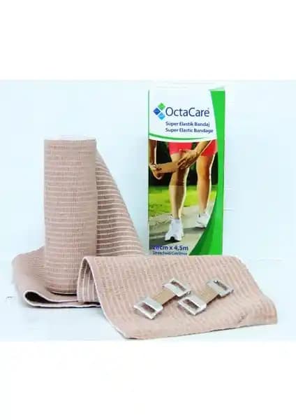 Octacare Elastik Bandaj 20 Cm x 4,5 Metre Güçlü Destek ve Stabilizasyon Sağlar