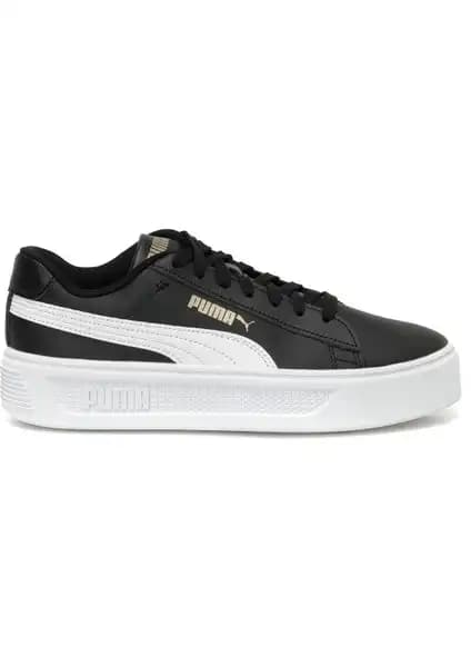 Puma Smash Platform v3 Siyah Kadın Sneaker: Şıklık ve Konforu Bir Arada Sunan Modern Tasarım