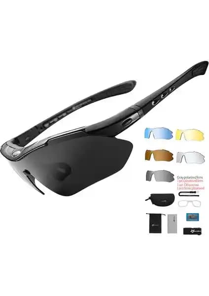 Schulzz Rockbros Polarize %100 UV Koruma Siyah 5 Lensli Spor Gözlüğü Özellikleri ve Kullanım Alanları