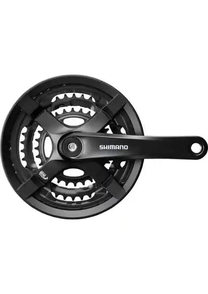 Shimano FC-TY501 48/38/28T Siyah Dayanıklı Aynakol, Uyumlu ve Ekonomik Bisiklet Parçası