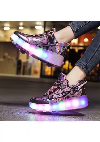 SITONG 4 Tekerlekli USB Şarjlı LED Işıklı Paten Ayakkabı Çocuk ve Gençler İçin Modern Tasarım