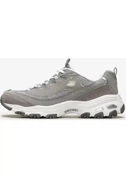 Skechers D'LITES Kadın Gri Spor Ayakkabısı Konfor ve Şıklığı Bir Arada Sunar
