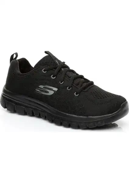 Skechers Graceful Kadın Siyah Sneaker: Şıklık ve Konforun İdeal Buluşması