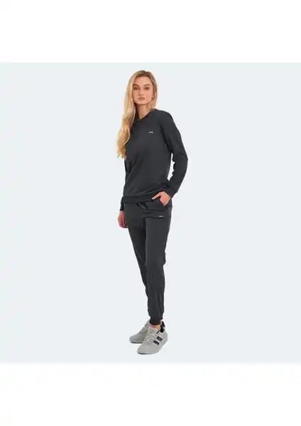 Slazenger OLINDA Kadın Eşofman Takımı Koyu Gri Modern ve Rahat Tasarım Özellikleri