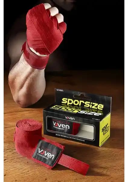 Sporsize Voven Muay Thai ve Dövüş Sporları İçin Dayanıklı ve Güvenli Elastik Bandaj