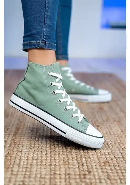 Ymn Unisex Günlük Yeşil Keten Spor Ayakkabısı Modern Tasarımı ve Konforu Bir Arada Sunar