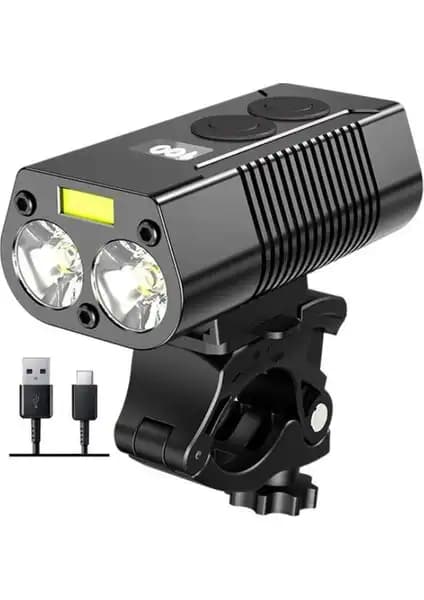 Zigver Majia Pro Germany 750 Lümen Su Geçirmez Bisiklet Farı Güçlü ve Dayanıklı Tasarım