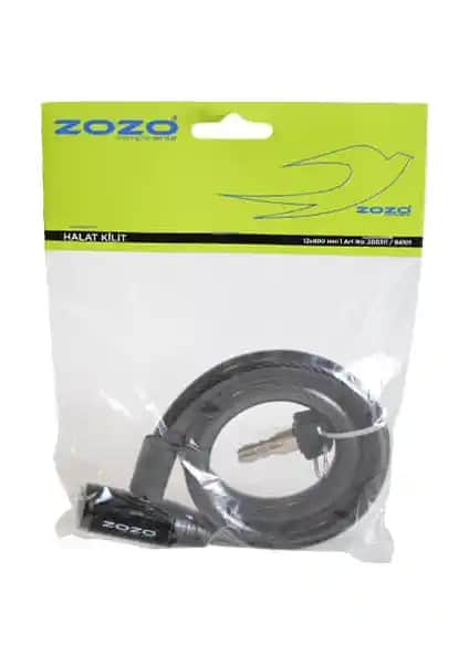 Zozo Zozo Halat Kilidi Güvenli ve Pratik Koruma Çözümü 80 cm Siyah
