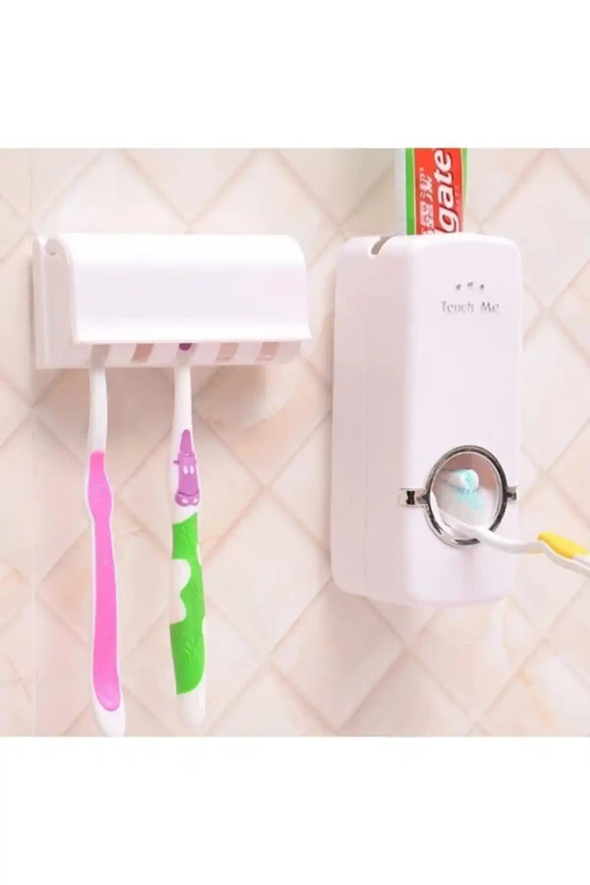 CMT Diş Macunu Sıkacağı ve Fırça Tutucu Seti ile Banyonuzda Pratik ve Hijyenik Çözüm