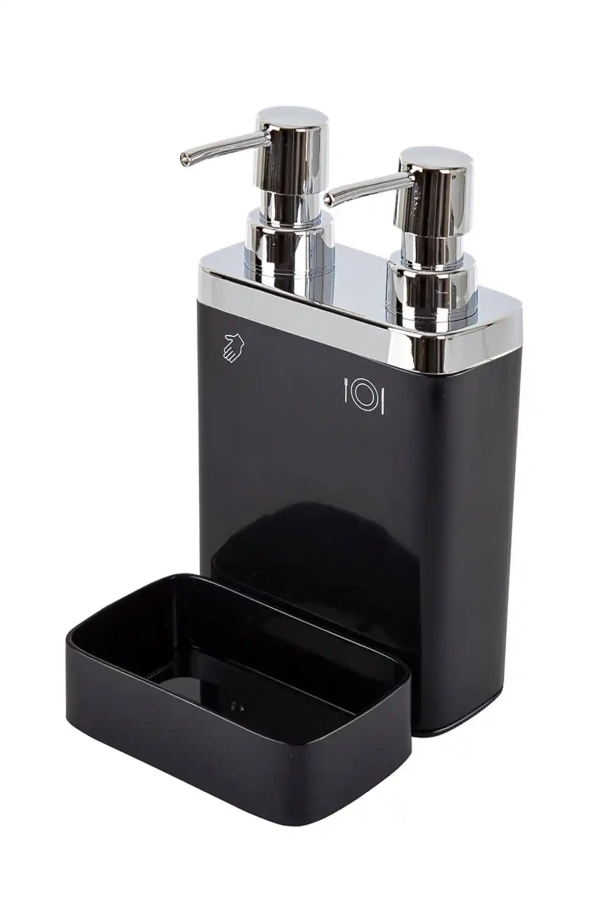 Prima Nova Viva 2 Siyah Süngerlikli Mutfak Sabunlukları Modern ve Pratik Tasarım