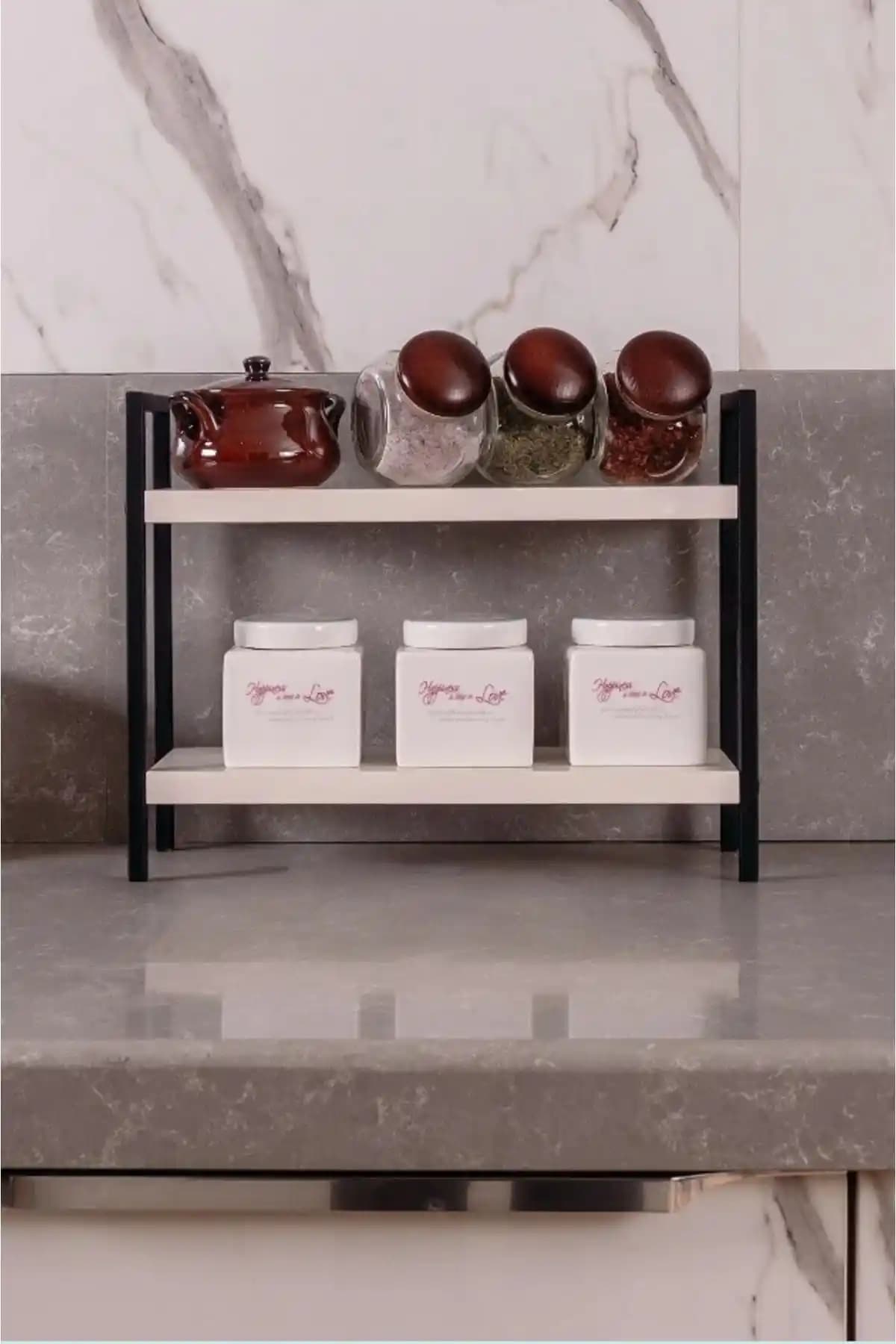 Valör Tasarım Masaüstü Rafı: Modern ve Dayanıklı Mutfak ve Banyo Düzenleyici