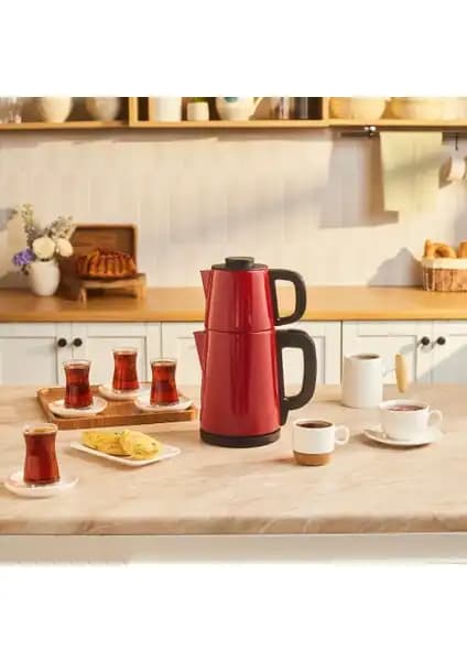 Karaca Tea Break 2 In 1 Çelik Çay Makinesi ve İnox Siyah Çelik Su Isıtıcı Karşılaştırması 1
