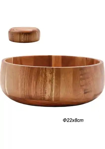 Akasya Yuvarlak Dekoratif Sunum Kasesi: Şık ve Çok Yönlü Mutfak ve Dekorasyon Aksesuarı