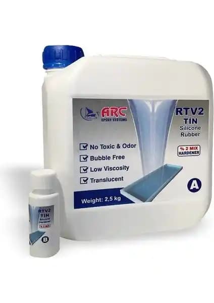 Arc Arcmarin RTV-2 1. Sınıf Kalıp Silikonu ile Detaylı ve Dayanıklı Kalıplar Oluşturun