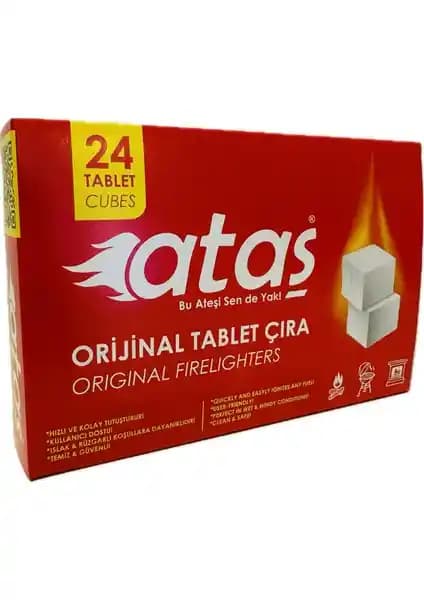 Ataş Bbq Mangal Kömür Tutuşturucu Tablet Çıra - Güvenli ve Pratik Tutuşturma Çözümü