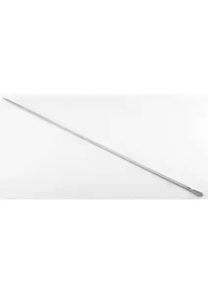 Gönen Çelik Paslanmaz Çelik Barbekü Şişi 60 cm Uzunluk ve 4 mm Kalınlıkla Güvenilir Kullanım