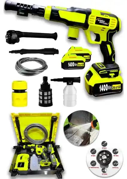 Lieber German 1400 Vf Akülü Kablosuz Basınçlı Yıkama Makinesi Özellikleri ve Kullanım Rehberi