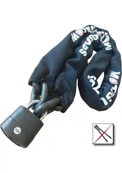 Motoguards Strong Grade 13 mm Motosiklet Zinciri ve Yale Kilit ile Güvenliğinizi Artırın