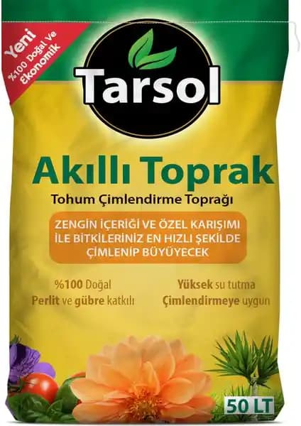 Tarsol Akıllı Toprak Torf 50 Lt: Doğal ve Güçlü Bitki Yetiştiriciliği İçin Yenilikçi Çözüm