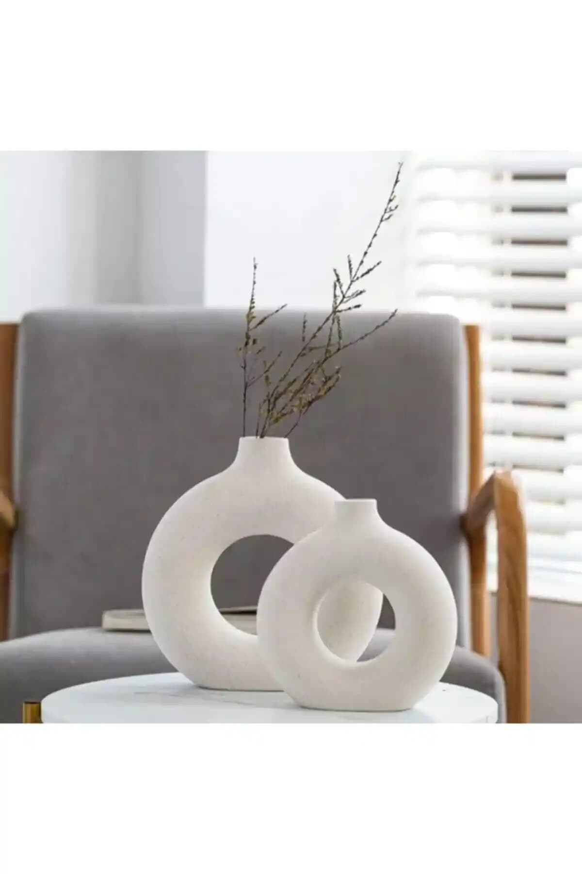 Gc Kozmetik 2'li Simit Vazo ile Evinizde Zarif Bir Dokunuş Yaratın