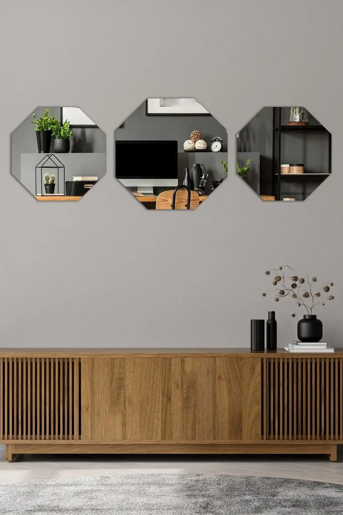 Enc Home Sekizgen Konsol Aynası: Modern Tasarım ve İşlevsellik ile Ev Dekorasyonu