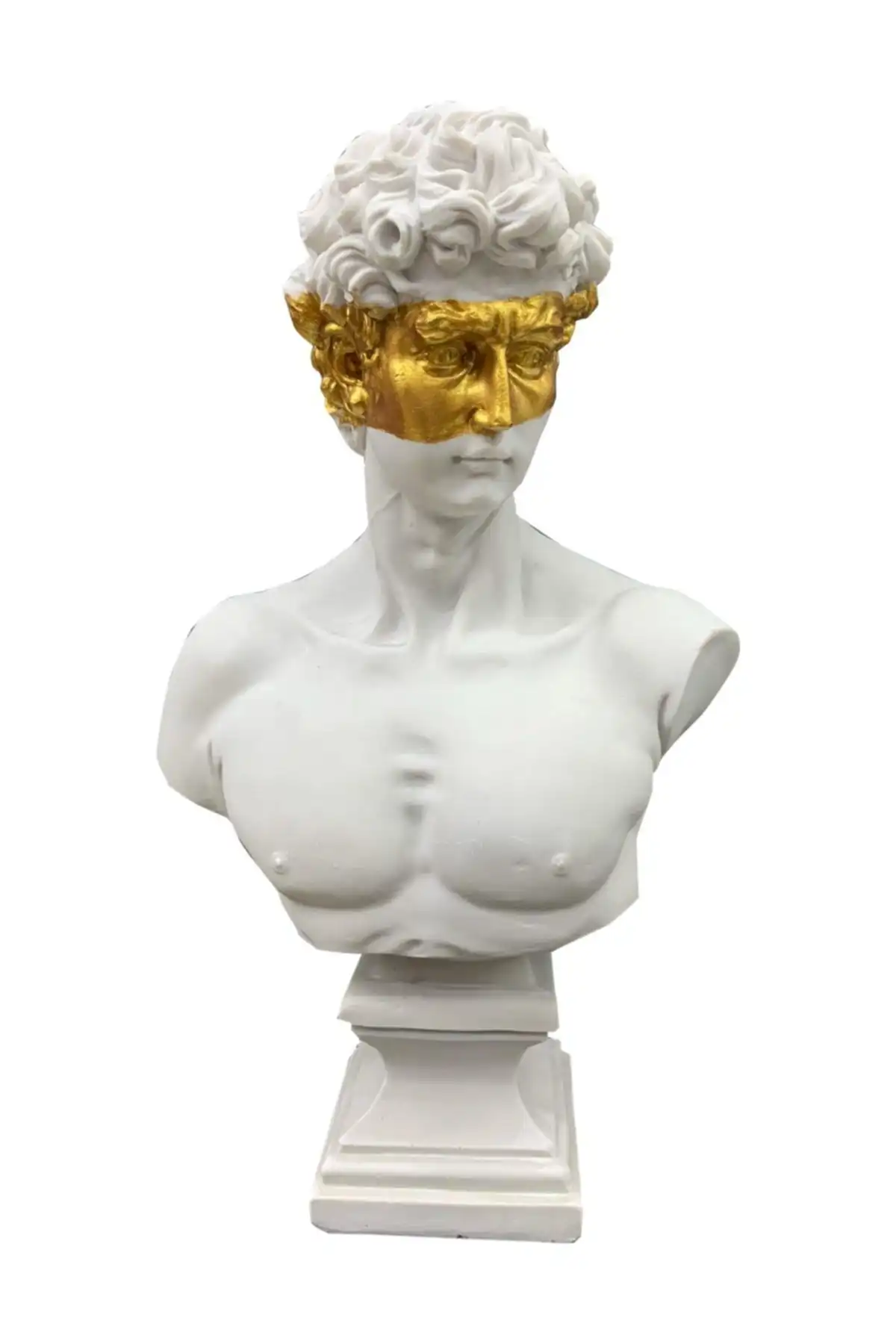 By Ari Popart Davut Büst Heykel Biblo Gold ile Modern ve Estetik Dekorasyon