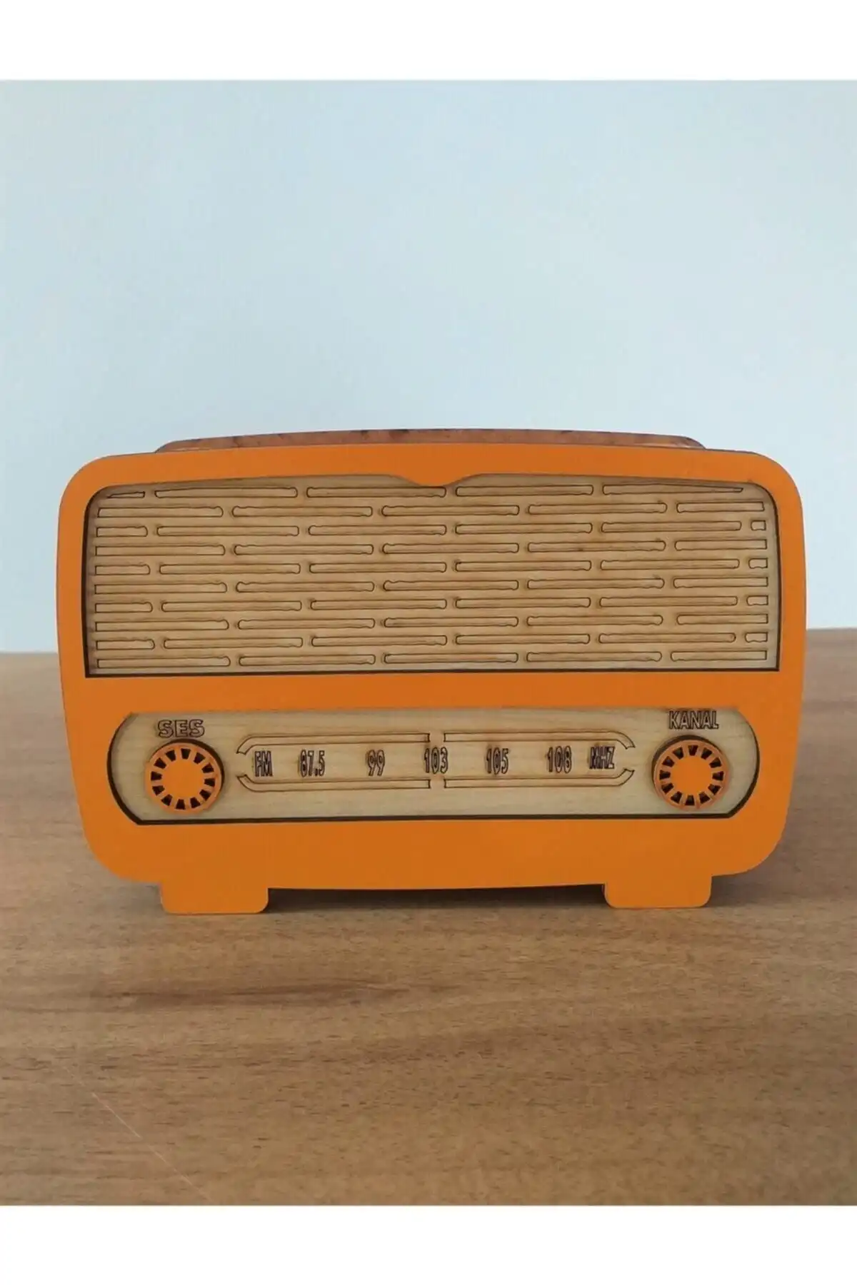 Genel Markalar Rustik Ahşap Radyo Kumbara: Estetik ve Fonksiyonellik Bir Arada
