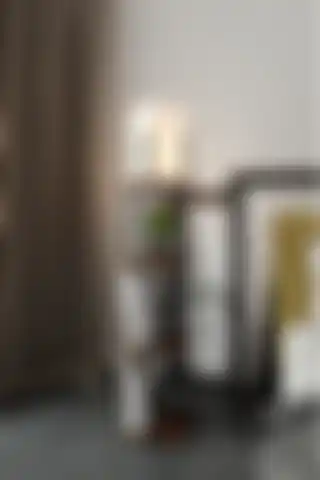 Messer Raflı Lambader Barok Ceviz: Şıklık ve İşlevsellik Bir Arada