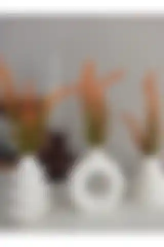 PeraÜçlü Vazoda Turuncu Lavanta Seti ile Modern ve Bohem Dekorasyonun Keyfini Çıkarın