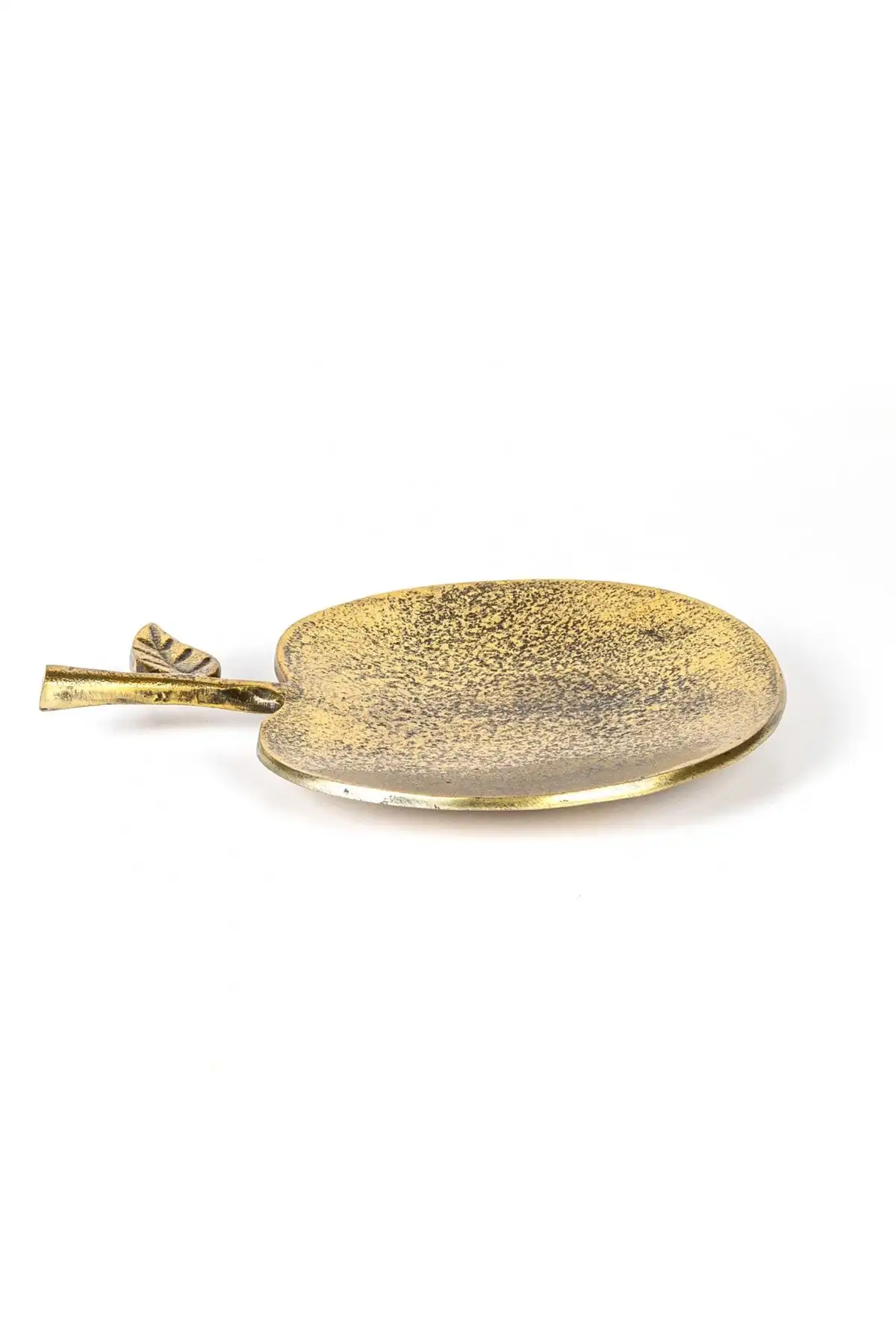 Herdekora Dekoratif Metal Elma Tabak Gold ile Modern ve Şık Bir Dokunuş