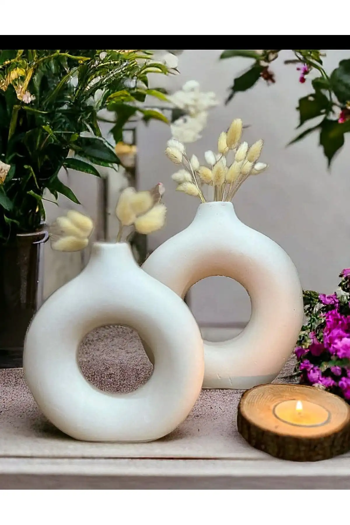 Aymumi Home 2'li Bohem Vazo Seti: Estetik ve Fonksiyonellik ile Modern Tasarım