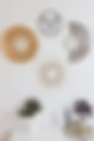 Bubihome Gri Rafya & Bambu Ayna Seti ile Evinize Modern Bir Dokunuş Katın