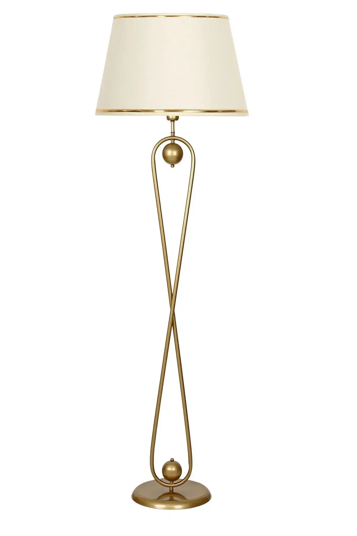 Vinner Forever Statik Eskitme Mat Gold Metal Lambader ile Modern Aydınlatma Deneyimi