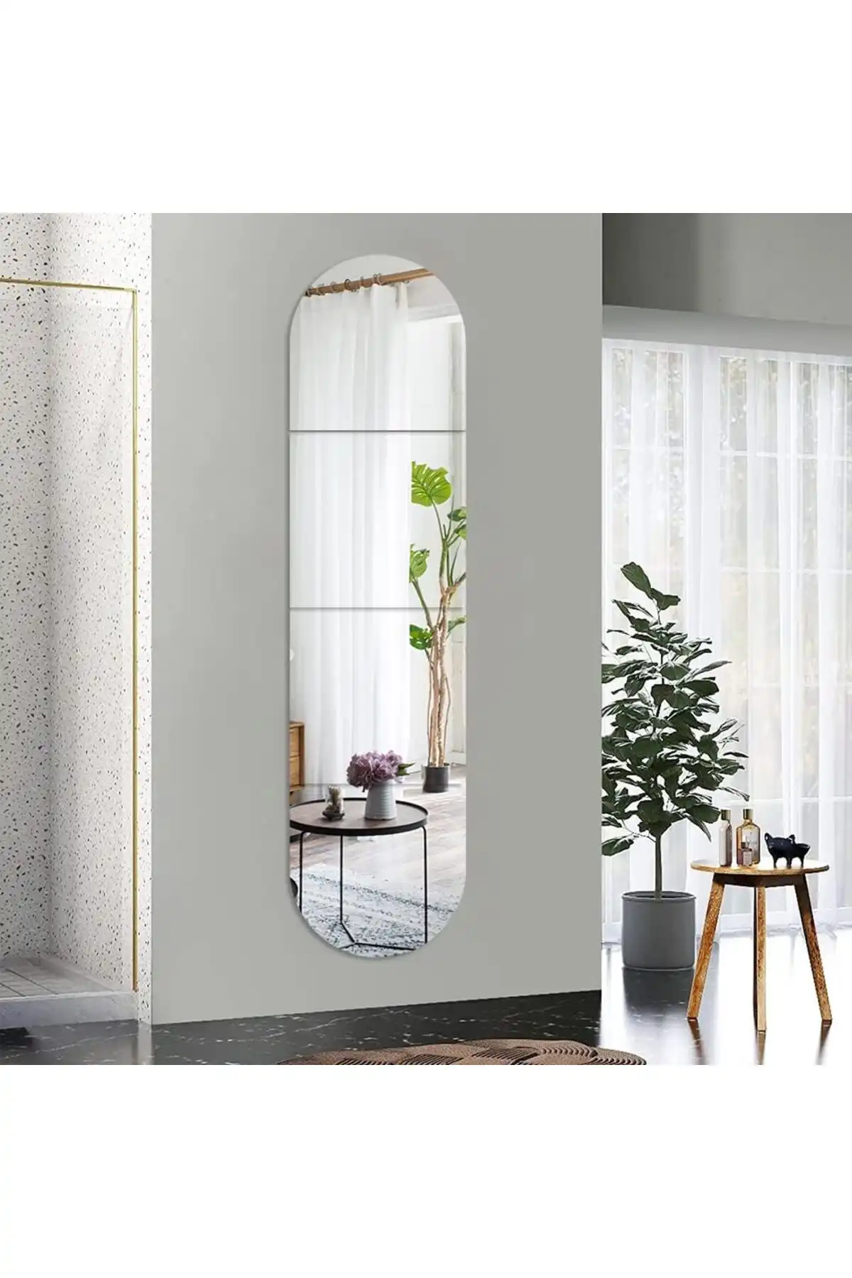 Enc Home Parçalı Oval 4'lü Ayna Seti ile Modern İç Mekanların Estetiğini Yükseltin