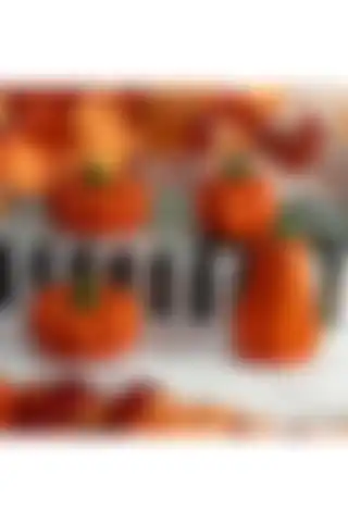 Eymen4lü Turuncu Balkabağı Dekoratif Biblo Seti ile Modern Ev Dekorasyonu