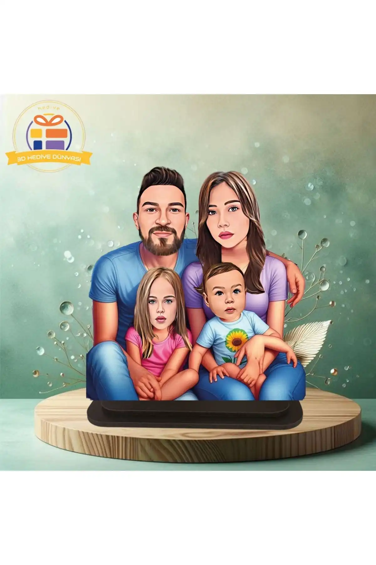 Babama Hediye Aileme Hediye Karikatür Biblo ile Evinizi Şıklaştırın