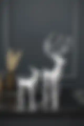 İncidesign İkili Dekoratif Geyik Biblo Obje ile Modern Estetik ve Şıklık